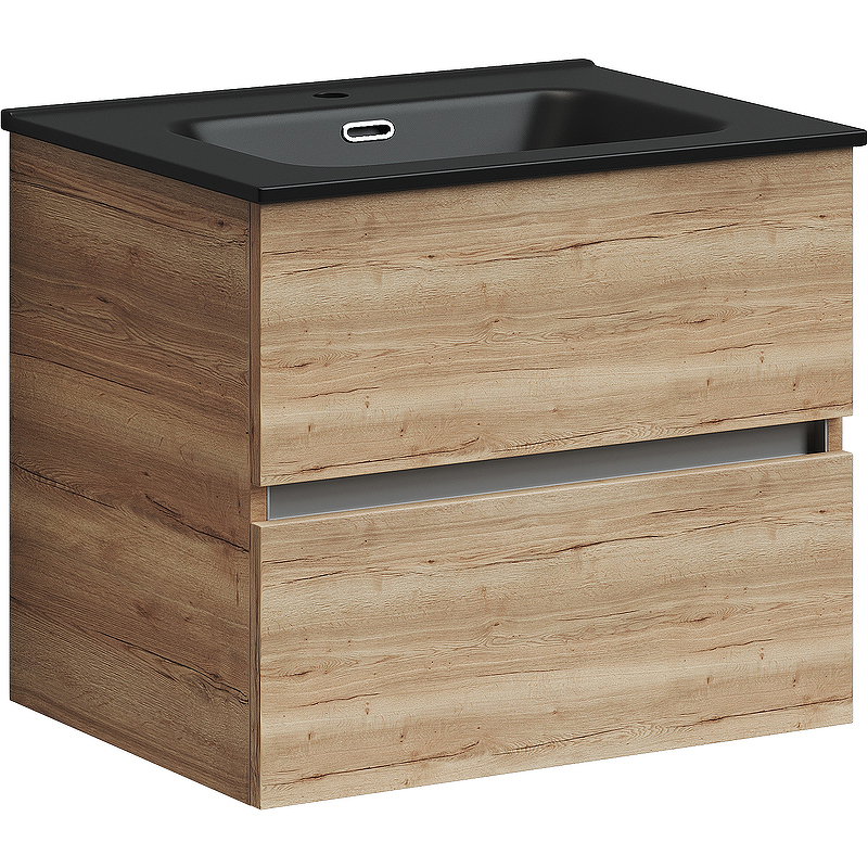 Тумба подвесная SANCOS Urban 590х450х550, c двумя ящиками оснащенными доводчиками, дуб галифакс натуральный , арт. UR60EG Тумба подвесная SANCOS Urban 590х450х550, c двумя ящиками оснащенными доводчиками, дуб галифакс натуральный , арт. UR60EG