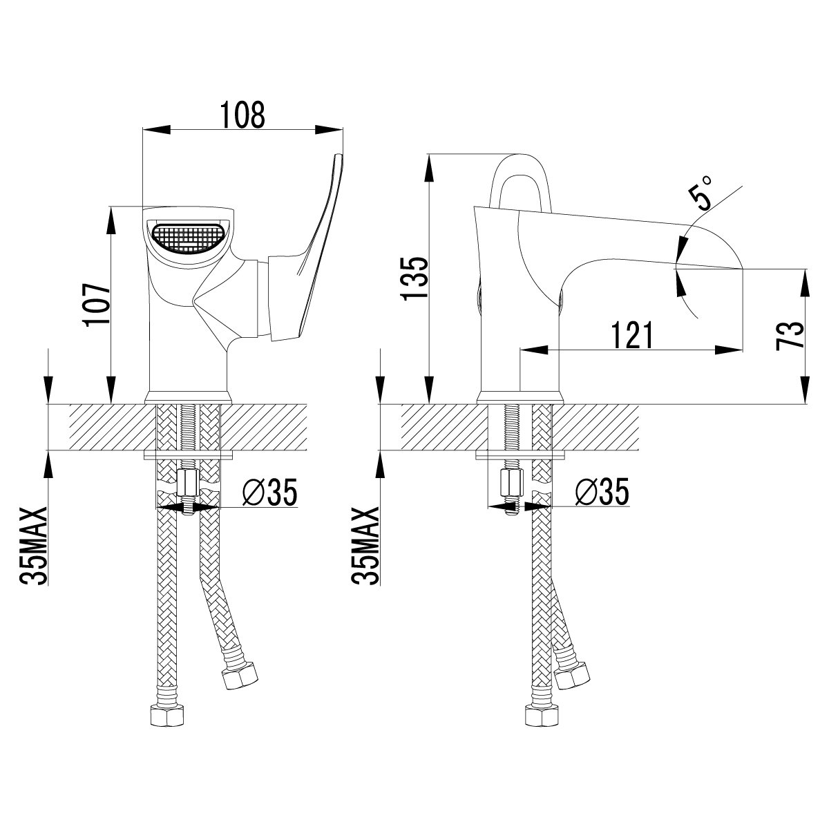 Смеситель Lemark Omega LM3146C для раковины Смеситель Lemark Omega LM3146C для раковины