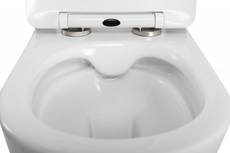 UNO 2.1 Унитаз подвесной безободковый с сиденьем дюропласт soft close BB7006CHR/SC UNO 2.1 Унитаз подвесной безободковый с сиденьем дюропласт soft close BB7006CHR/SC