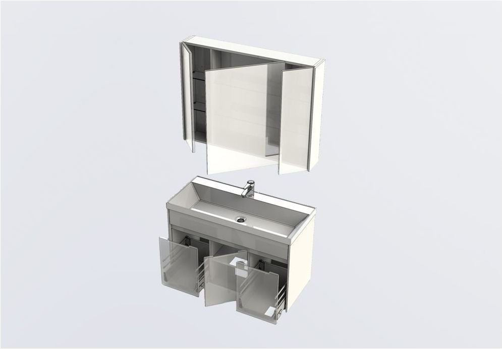 Мебель для ванной Aquanet Латина 100 белый Мебель для ванной Aquanet Латина 100 белый