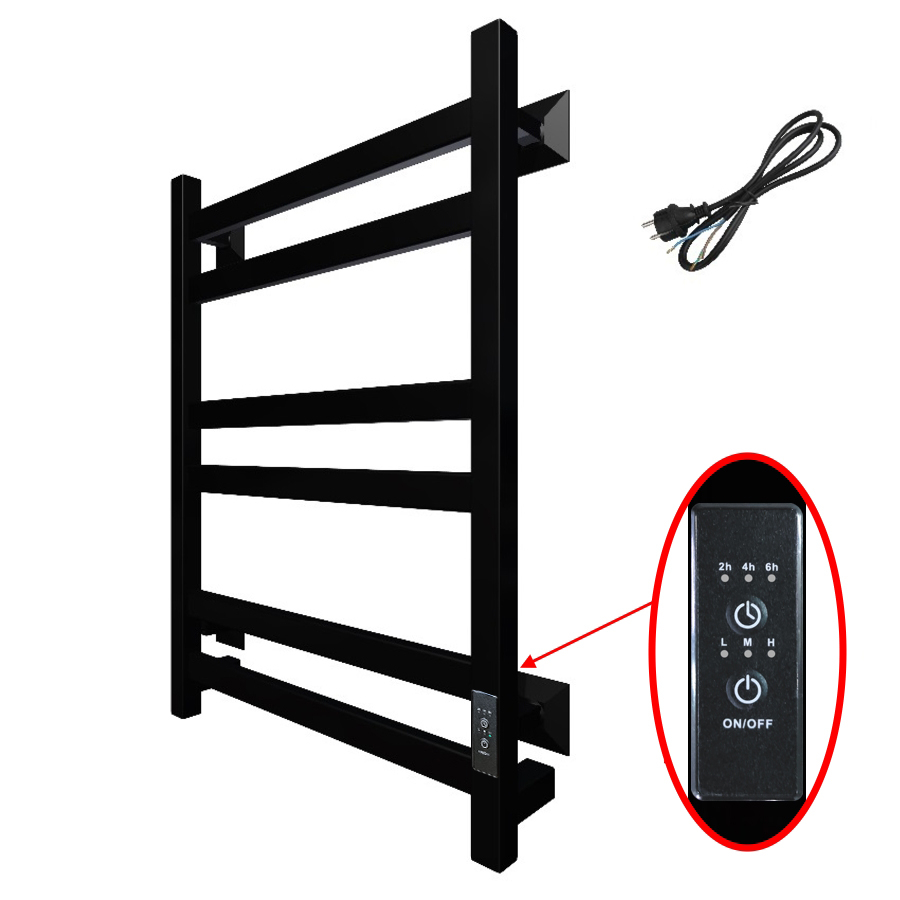 Полотенцесушитель Пэк сп 21 кв 60х50 черный ВГП Полотенцесушитель Пэк сп 21 кв 60х50 черный ВГП