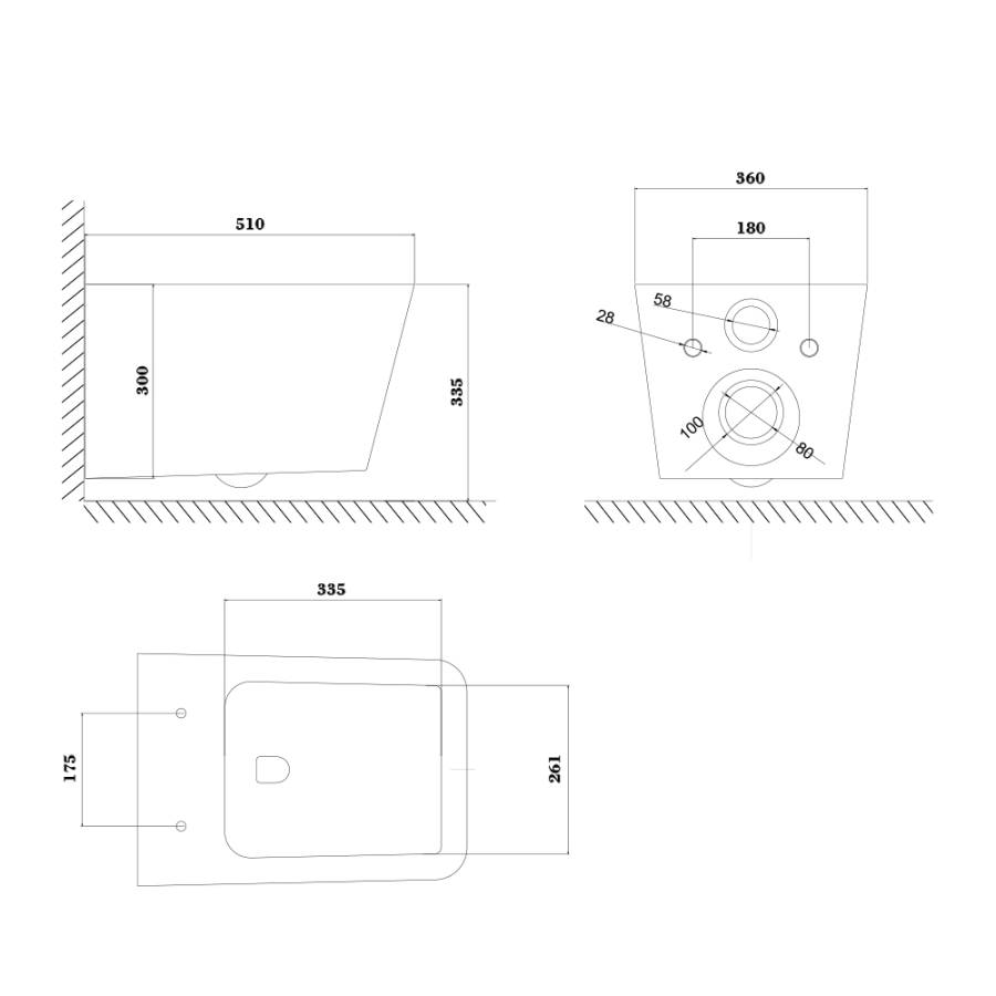 Унитаз подвесной PORTO, сиденье: дюропласт, цвет: белый, арт. PR30116DP Унитаз подвесной PORTO, сиденье: дюропласт, цвет: белый, арт. PR30116DP