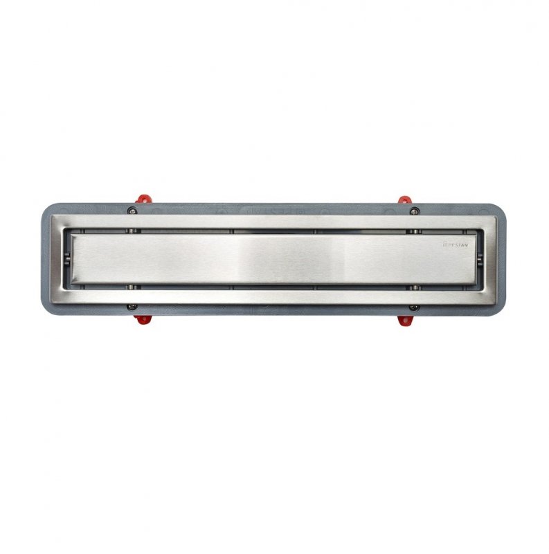 13100002 Линейный трап 450 мм CONFLUO PREMIUM LINE двухсторонняя модель Исполнение: матовый хром без перфорации/полая под плитку, рамка - матовый хром  13100002 Линейный трап 450 мм CONFLUO PREMIUM LINE двухсторонняя модель Исполнение: матовый хром без перфорации/полая под плитку, рамка - матовый хром