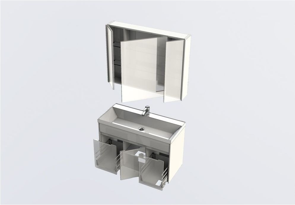 Мебель для ванной Aquanet Латина 100 белый Мебель для ванной Aquanet Латина 100 белый