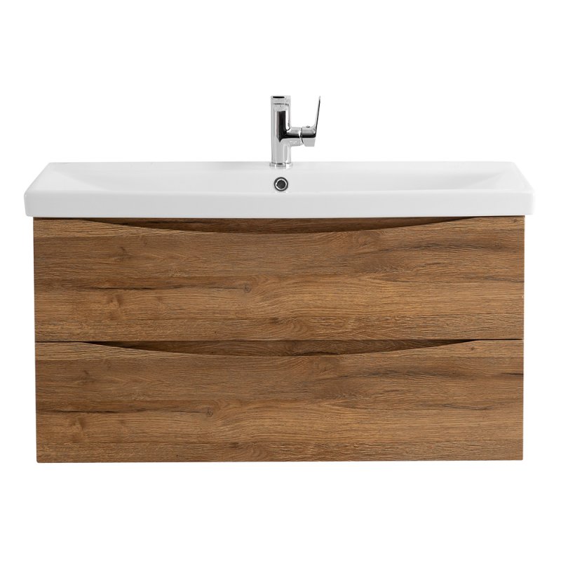 Тумба с раковиной подвесная BelBagno MARINO-CER 90 Rovere Nature Grigio, раковина белая Тумба с раковиной подвесная BelBagno MARINO-CER 90 Rovere Nature Grigio, раковина белая