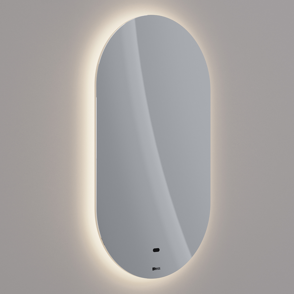Зеркало Lemark OLSA 55х100см овальное с интерьерной подсветкой, с подогревом Зеркало Lemark OLSA 55х100см овальное с интерьерной подсветкой, с подогревом