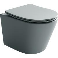 Подвесной унитаз Balearica Rimless (цвет Антрацит Матовый) Подвесной унитаз Balearica Rimless (цвет Антрацит Матовый)