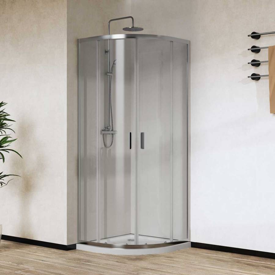 Душевой уголок City VSQ-5CT800CL, 800*800, хром, стекло прозрачное Душевой уголок City VSQ-5CT800CL, 800*800, хром, стекло прозрачное