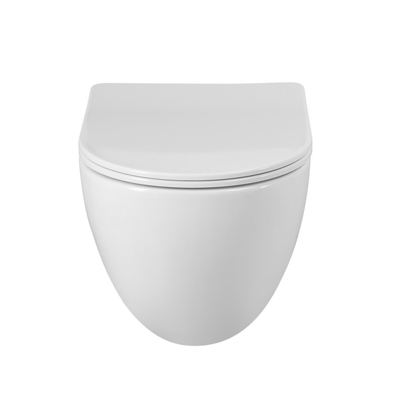 AMANDA-TOR Унитаз подвесной безободковый  со смывом "Торнадо", с сиденьем дюропласт soft close, BB051CH-TOR-FC/SC AMANDA-TOR Унитаз подвесной безободковый  со смывом "Торнадо", с сиденьем дюропласт soft close, BB051CH-TOR-FC/SC