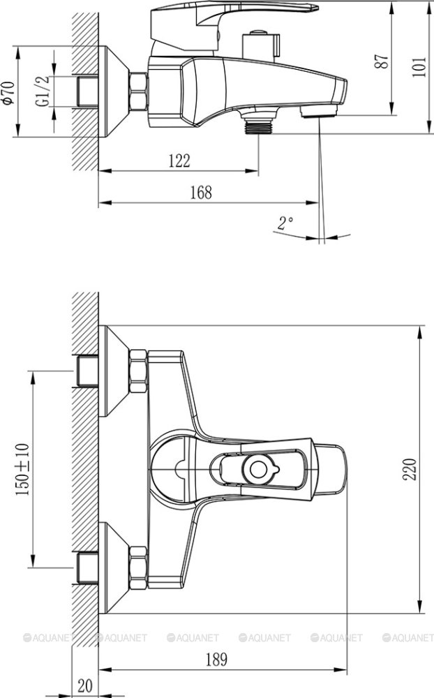 Смеситель Rossinka T40-31 для ванны Смеситель Rossinka T40-31 для ванны