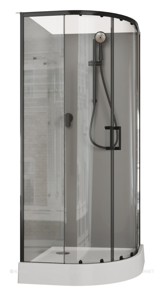 Душевая кабина Aquanet Passion EVO R black 90x90 набор 2 Душевая кабина Aquanet Passion EVO R black 90x90 набор 2