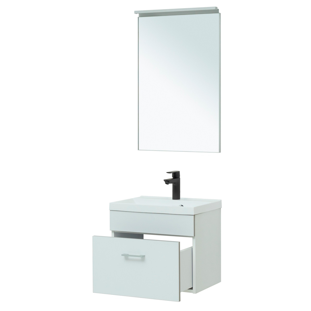 Мебель для ванной Aquanet Верона 50 белый матовый (раковина Нота 50 NEW) Мебель для ванной Aquanet Верона 50 белый матовый (раковина Нота 50 NEW)