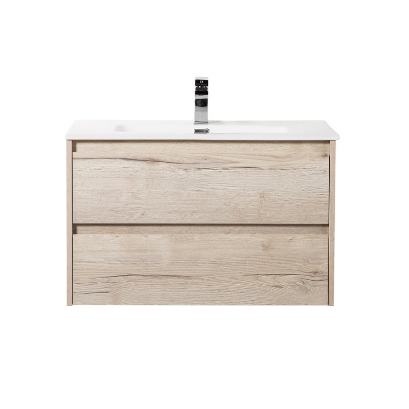 Тумба с раковиной подвесная BelBagno KRAFT 70 Rovere Nebrasca Nature, раковина белая Тумба с раковиной подвесная BelBagno KRAFT 70 Rovere Nebrasca Nature, раковина белая