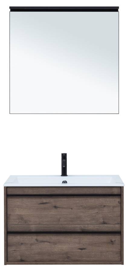 Мебель для ванной Aquanet Lino 80 Дуб Веллингтон Мебель для ванной Aquanet Lino 80 Дуб Веллингтон