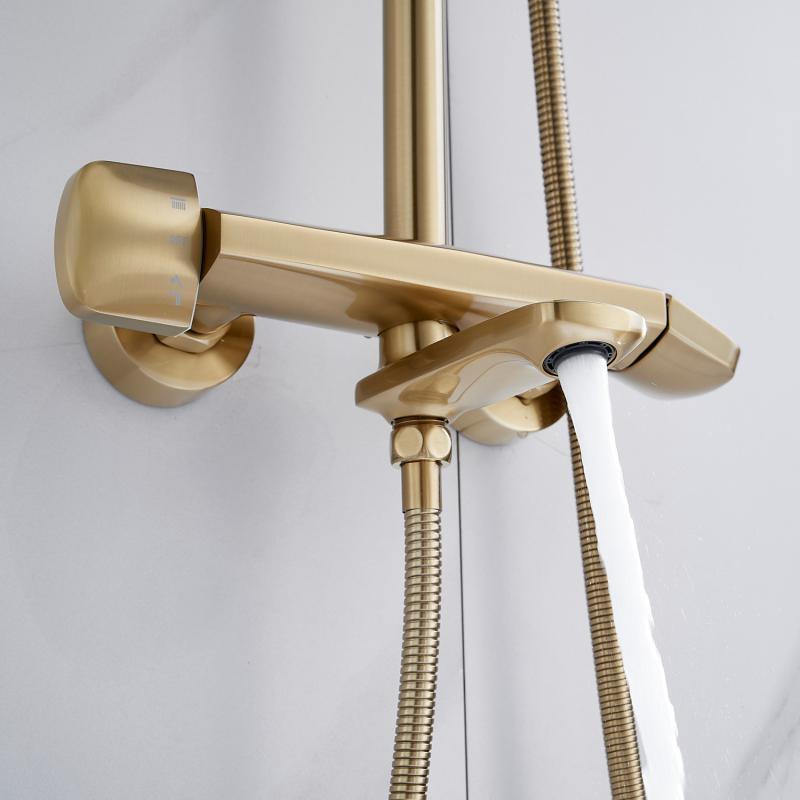 Душевая стойка с термостатом ROSE R39G R3936G Душевая стойка с термостатом ROSE R39G R3936G