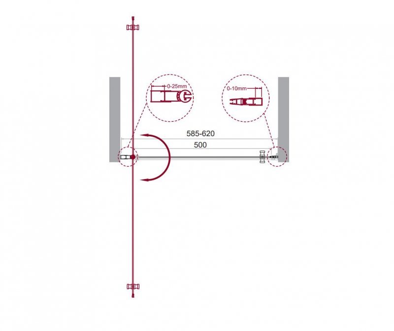 Душевая дверь BelBagno ETNA-B-1-60-C-Cr Душевая дверь BelBagno ETNA-B-1-60-C-Cr