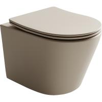 Подвесной унитаз Balearica Rimless (цвет Капучино Матовый) Подвесной унитаз Balearica Rimless (цвет Капучино Матовый)
