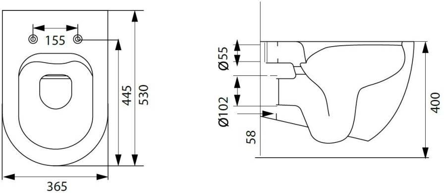 Подвесной унитаз Allen Brau Reality 4.32006.20 Подвесной унитаз Allen Brau Reality 4.32006.20