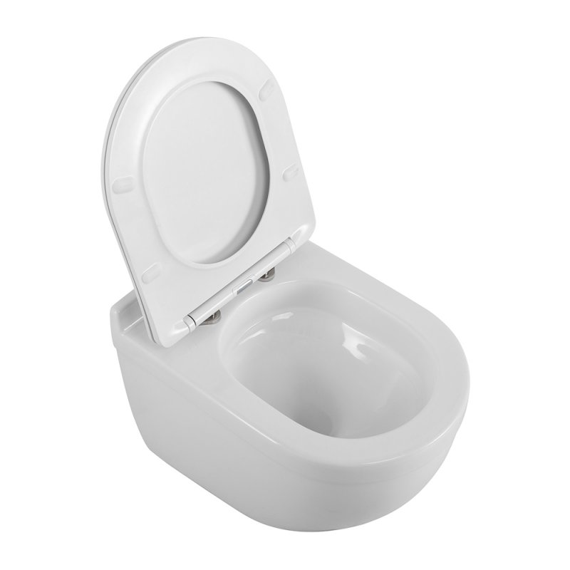 SENSO-TOR Унитаз подвесной безободковый  со смывом "Торнадо", с сиденьем дюропласт soft close, BB017CH-TOR/SC SENSO-TOR Унитаз подвесной безободковый  со смывом "Торнадо", с сиденьем дюропласт soft close, BB017CH-TOR/SC