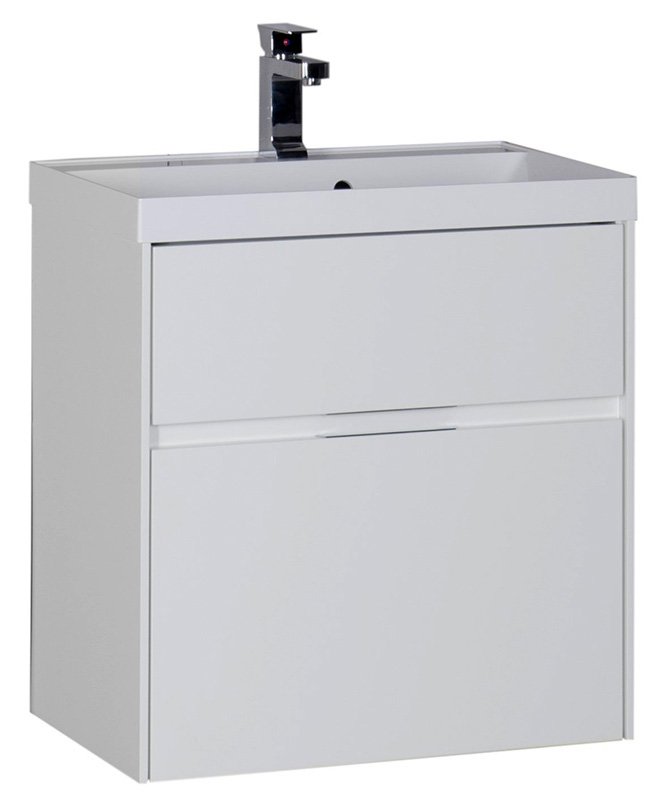 Мебель для ванной Aquanet Латина 60 белый (2 ящика) Мебель для ванной Aquanet Латина 60 белый (2 ящика)