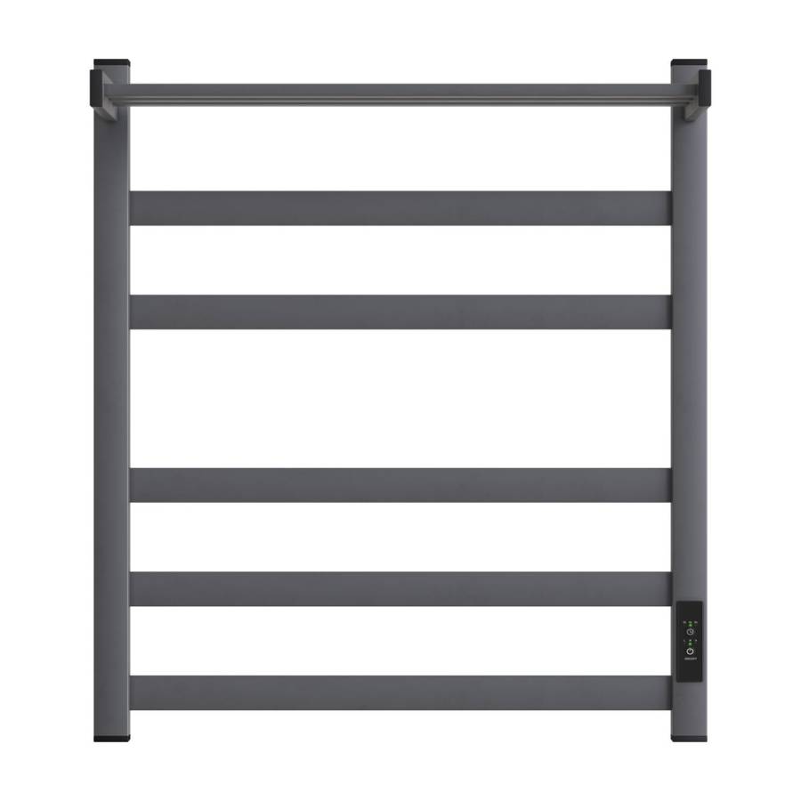 Полотенцесушитель электрический Point Меркурий PN83856PGR П5 500x600 с полкой, диммер справа, графит премиум Полотенцесушитель электрический Point Меркурий PN83856PGR П5 500x600 с полкой, диммер справа, графит премиум