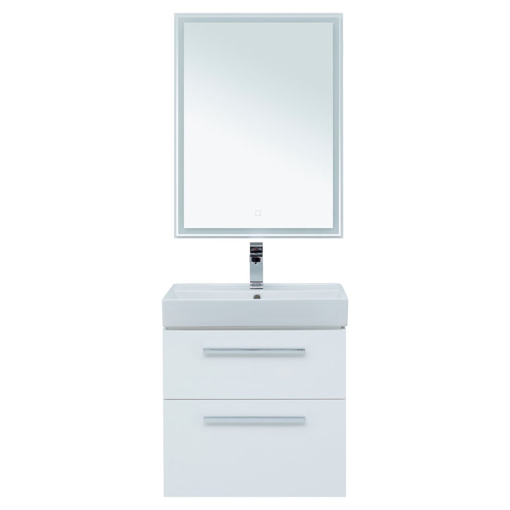 Мебель для ванной Aquanet Nova 60 белый (2 ящика) Мебель для ванной Aquanet Nova 60 белый (2 ящика)