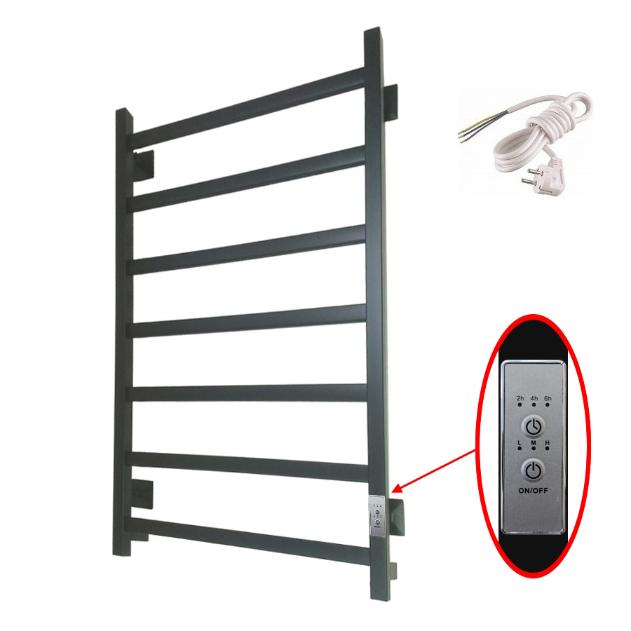 Полотенцесушитель Пэк 20 кв 80х50 черный Полотенцесушитель Пэк 20 кв 80х50 черный