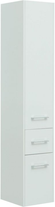 Шкаф-пенал Aquanet Августа белый (ручки хром) Шкаф-пенал Aquanet Августа белый (ручки хром)