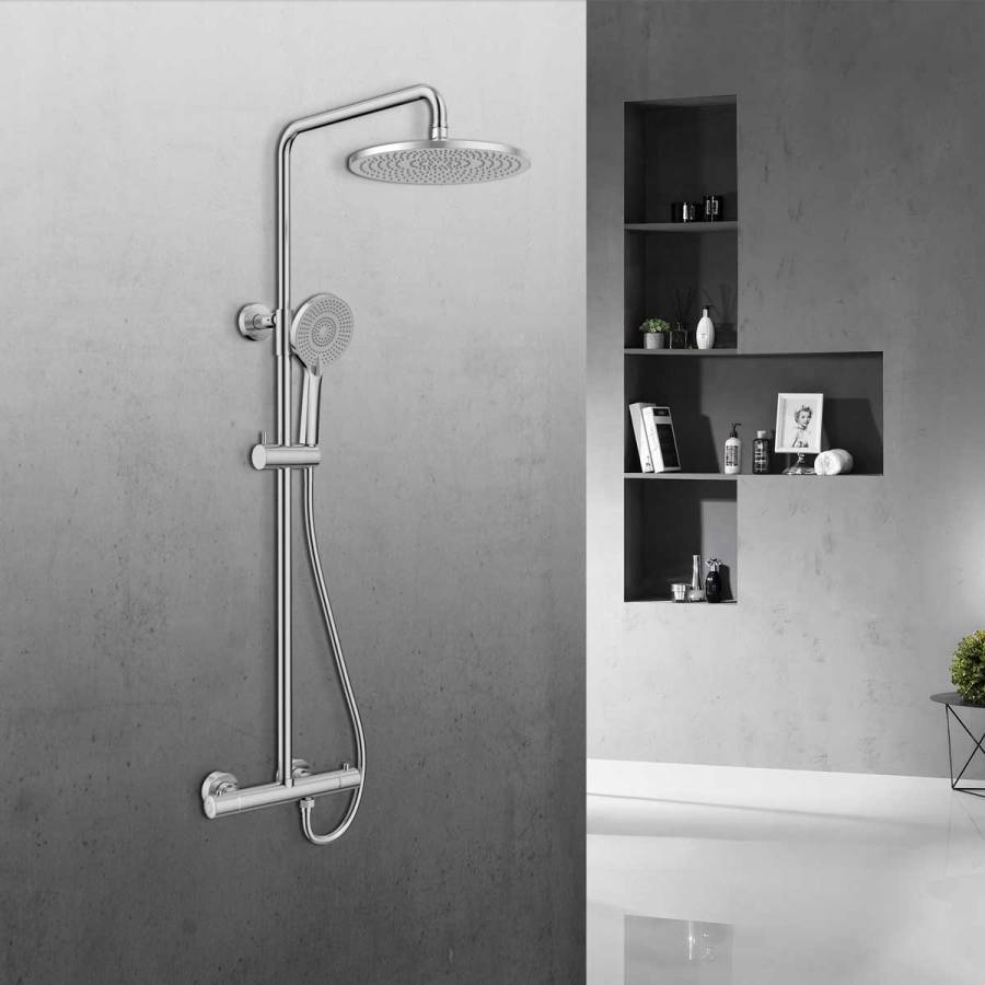 Душевая стойка Esse VSFS-1E0TCH термостатическая, хром Душевая стойка Esse VSFS-1E0TCH термостатическая, хром