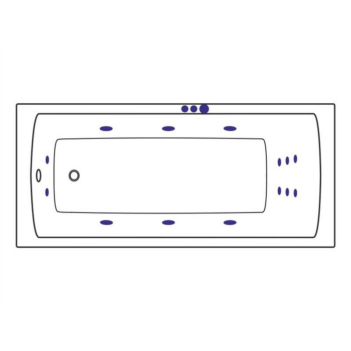 Ванна EXCELLENT Aquaria 170x75 "SMART" (бронза) Ванна EXCELLENT Aquaria 170x75 "SMART" (бронза)
