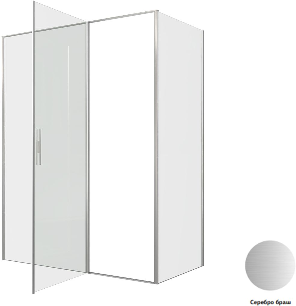 Душевой уголок Allen Brau Priority 160x80 3.31038.BA + 3.31041.BA серебро браш Душевой уголок Allen Brau Priority 160x80 3.31038.BA + 3.31041.BA серебро браш