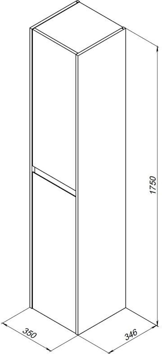 Шкаф-пенал для ванной Aquanet Nova Lite 35 дуб рустикальный Шкаф-пенал для ванной Aquanet Nova Lite 35 дуб рустикальный