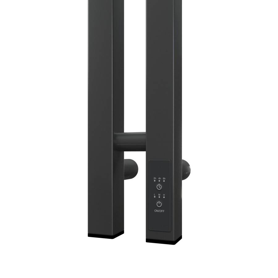 Полотенцесушитель электрический Point Гермес PN13812GB П3 80x1200 диммер справа, графит блеск Полотенцесушитель электрический Point Гермес PN13812GB П3 80x1200 диммер справа, графит блеск