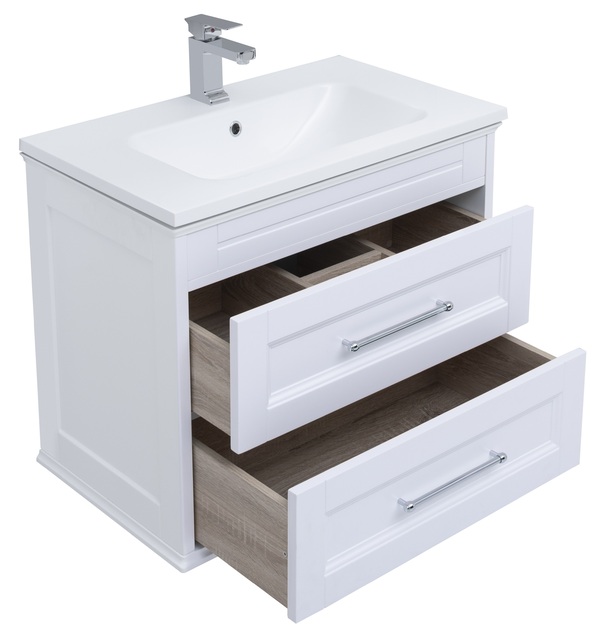 Мебель для ванной Aquanet Бостон М 80 белый( лит. мрамор) Мебель для ванной Aquanet Бостон М 80 белый( лит. мрамор)