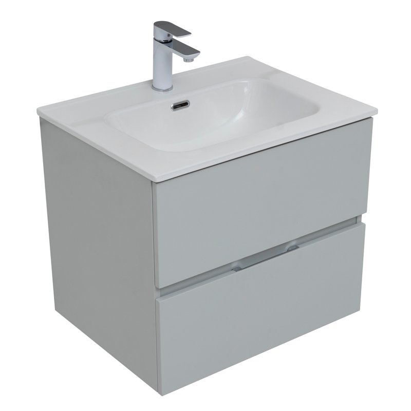 Мебель для ванной Aquanet Алвита New 60 2 ящика, серый Мебель для ванной Aquanet Алвита New 60 2 ящика, серый