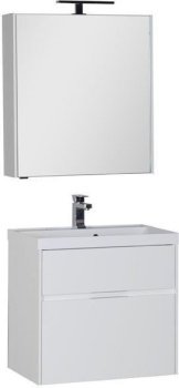 Мебель для ванной Aquanet Латина 70 белый (2 ящика) Мебель для ванной Aquanet Латина 70 белый (2 ящика)