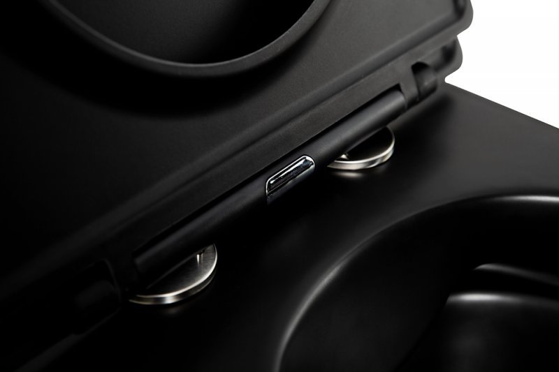 COLORATO Сиденье дюропласт, soft close, металлическое крепление, чёрное матовое, BB062SC-MB COLORATO Сиденье дюропласт, soft close, металлическое крепление, чёрное матовое, BB062SC-MB