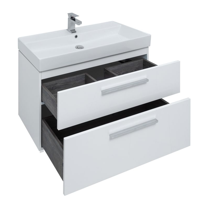 Мебель для ванной Aquanet Nova 90 белый (2 ящика) Мебель для ванной Aquanet Nova 90 белый (2 ящика)