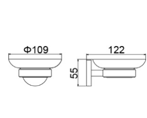 Мыльница Timo Saona Black 13021/03 Мыльница Timo Saona Black 13021/03