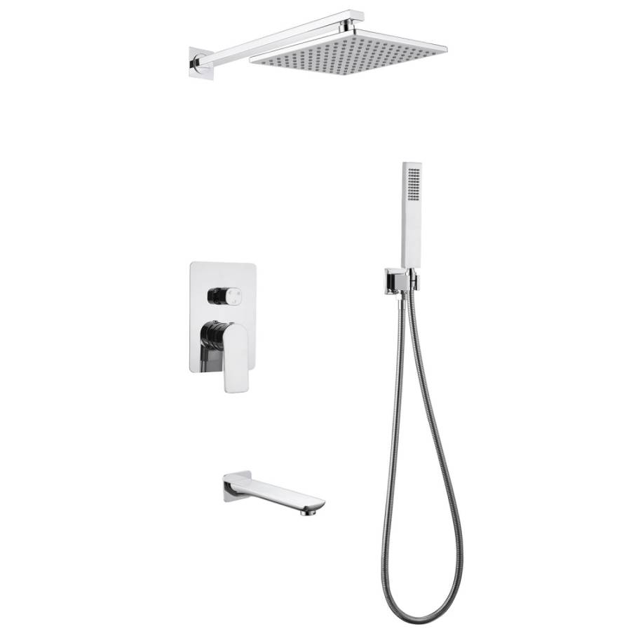 Душевая система ABBER Weiss Insel AF8017 скрытого монтажа с изливом, хром Душевая система ABBER Weiss Insel AF8017 скрытого монтажа с изливом, хром