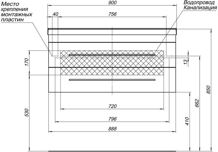 Комплект мебели для ванной Aquanet Нота 90 белый (камерино) Комплект мебели для ванной Aquanet Нота 90 белый (камерино)