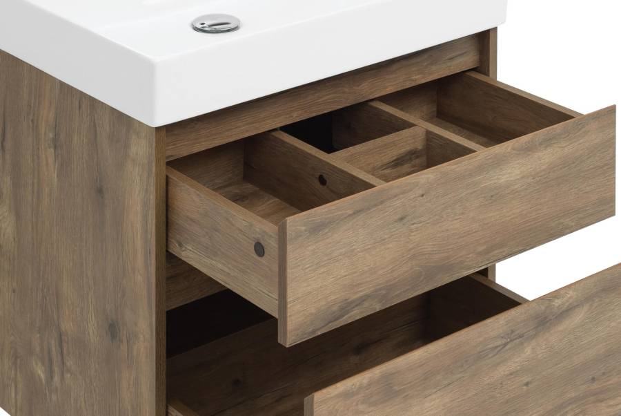 Мебель для ванной Aquanet Nova Lite 60 дуб рустикальный (2 ящика) Мебель для ванной Aquanet Nova Lite 60 дуб рустикальный (2 ящика)