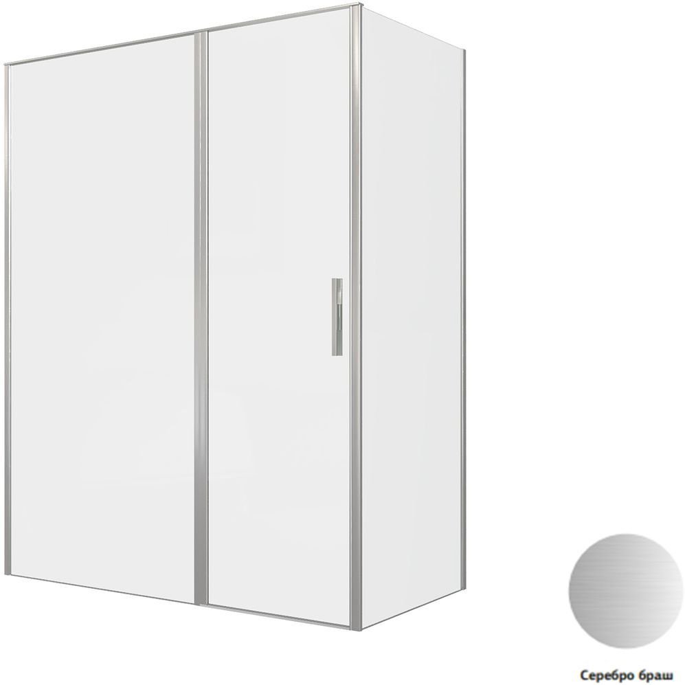 Душевой уголок Allen Brau Priority 160x80 3.31038.BA + 3.31041.BA серебро браш Душевой уголок Allen Brau Priority 160x80 3.31038.BA + 3.31041.BA серебро браш