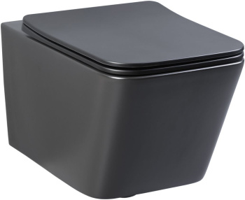 Унитаз подвесной Aquanet Rimless Tavr-W BL-103N-WHT black черный матовый Унитаз подвесной Aquanet Rimless Tavr-W BL-103N-WHT black черный матовый
