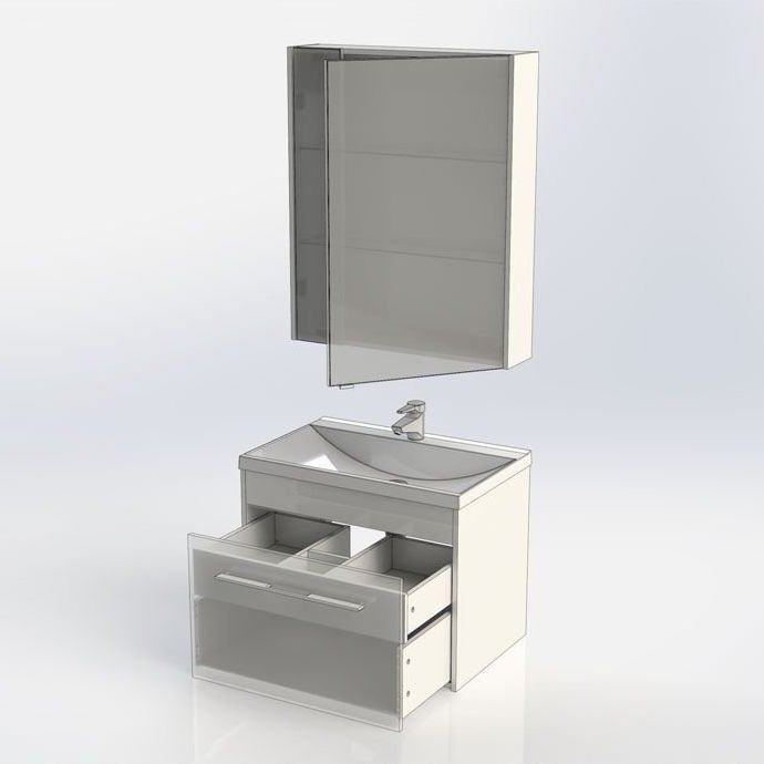 Мебель для ванной Aquanet Августа 75 белый (раковина Нота) Мебель для ванной Aquanet Августа 75 белый (раковина Нота)