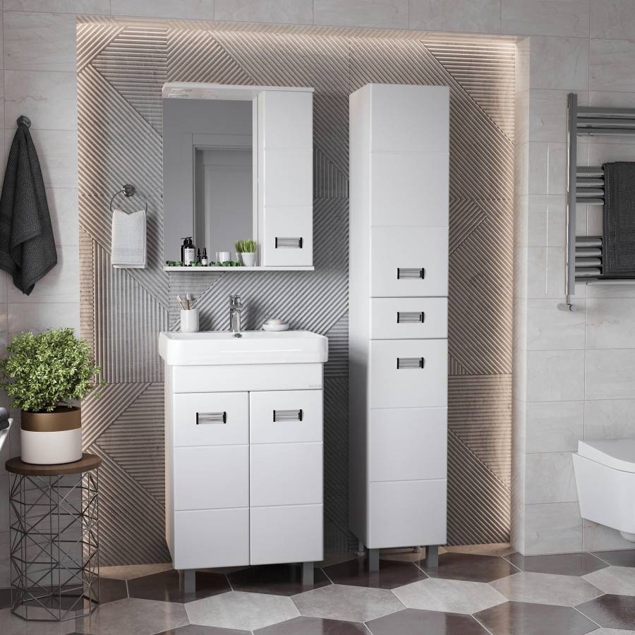 Пенал Onika Балтика 32 напольный, белый, универсальный Пенал Onika Балтика 32 напольный, белый, универсальный