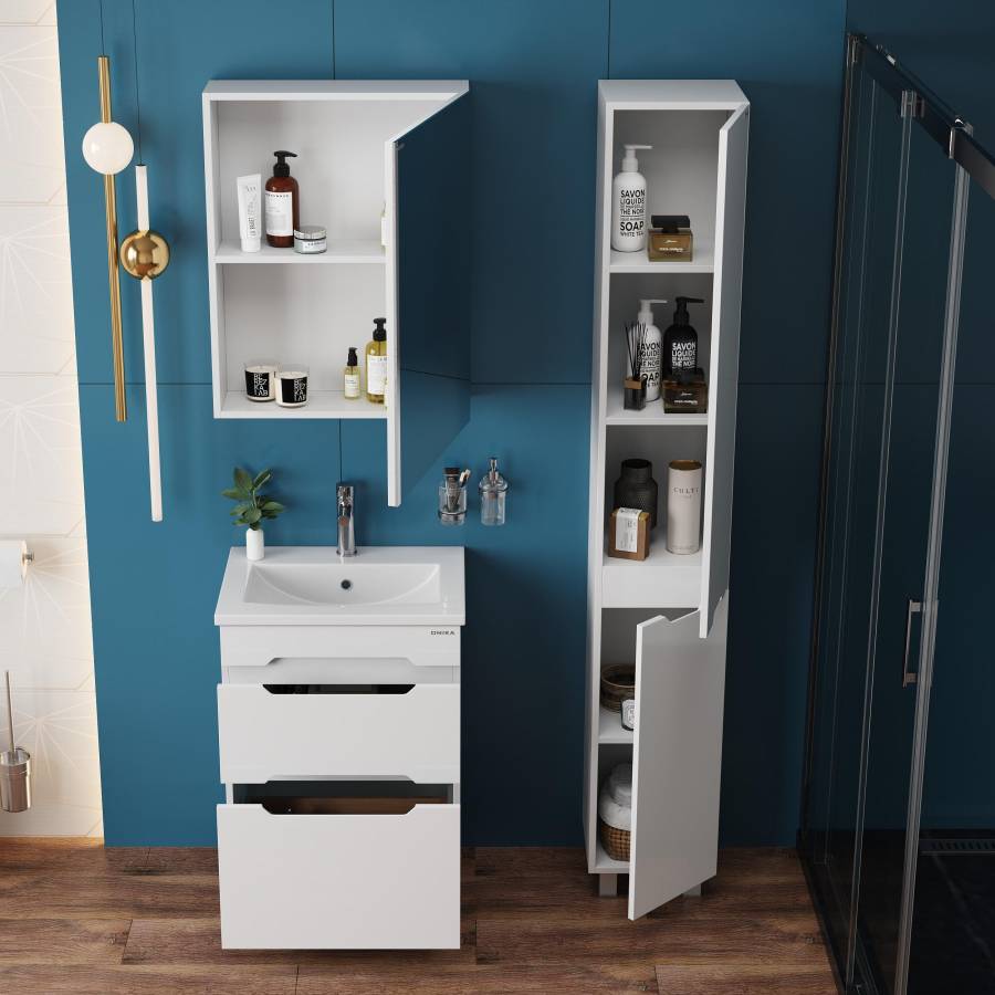 Пенал Onika Айленд 30 напольный, белый Пенал Onika Айленд 30 напольный, белый