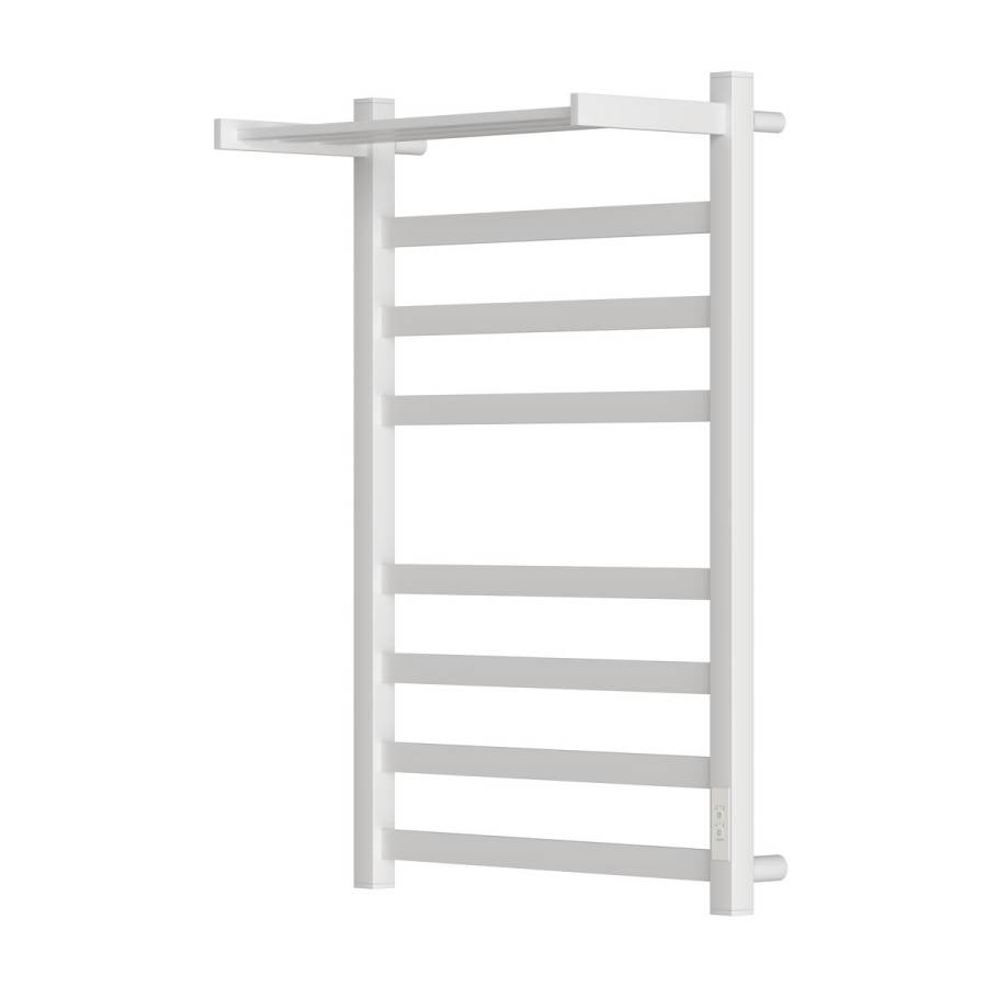 Полотенцесушитель электрический Point Меркурий PN83858PW П7 500x800 с полкой, диммер справа, белый Полотенцесушитель электрический Point Меркурий PN83858PW П7 500x800 с полкой, диммер справа, белый