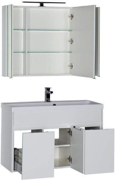 Мебель для ванной Aquanet Латина 100 белый Мебель для ванной Aquanet Латина 100 белый