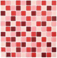 Мозаика стеклянная Plum mix (чип 4*25*25) 300*300 (22шт/1,98м2), м2 Мозаика стеклянная Plum mix (чип 4*25*25) 300*300 (22шт/1,98м2), м2